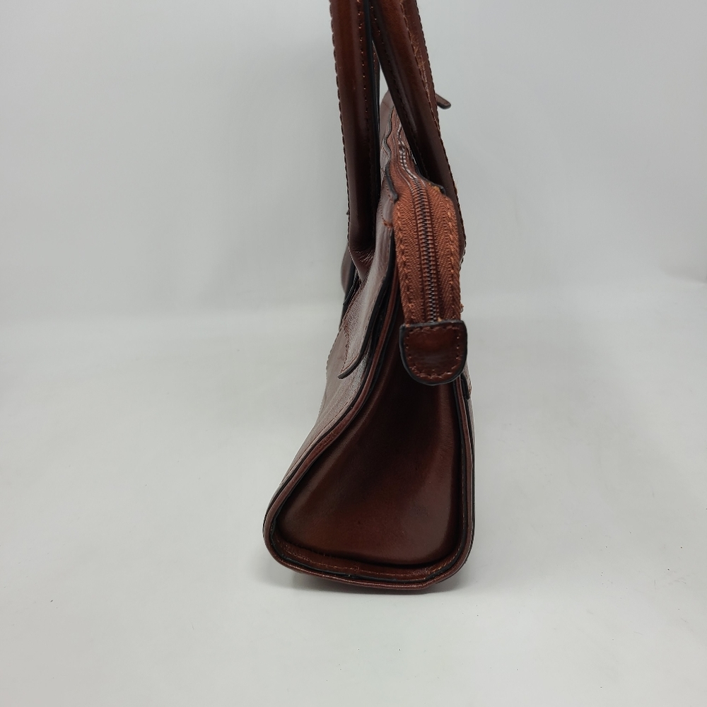 Wilsons Leather Vintage Handbag Bag Brown Shoulder - Picture 2 of 11